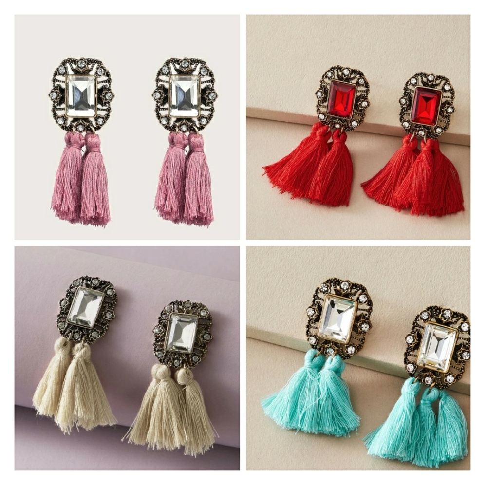 Boho tassle earrings